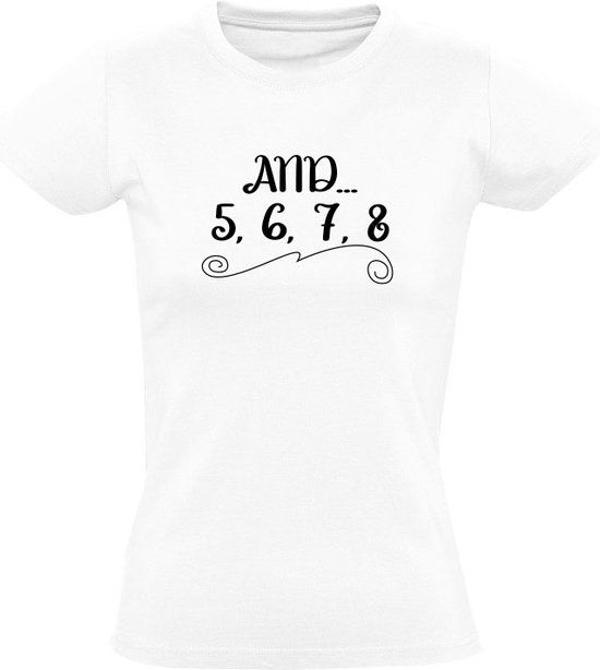 Sol's And 5 6 7 8 Dames T-shirt - Wit - 5XL