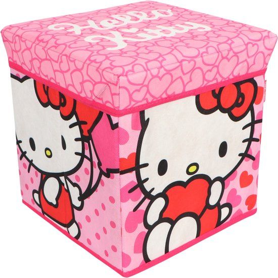 Pokémon Hello Kitty Opbergdoos - Met deksel - Stoel - Roze - 30 cm