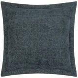 Yard Dune Chenille Polyester Gevuld Kussen - Slate - 50x50cm