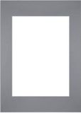 yd. Passe-Partout Fotomaat 42x59,4 cm - Lijstmaat 59,4x84 cm - Gris - Museumkarton