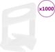 vidaXL Nivelleerklemmen voor tegels - 1000 stuks - 1 mm