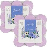 Atmosphera Acorde Bougies chauffe-plat - Lavande Parfum - 36 Pièces - Violet - Cire