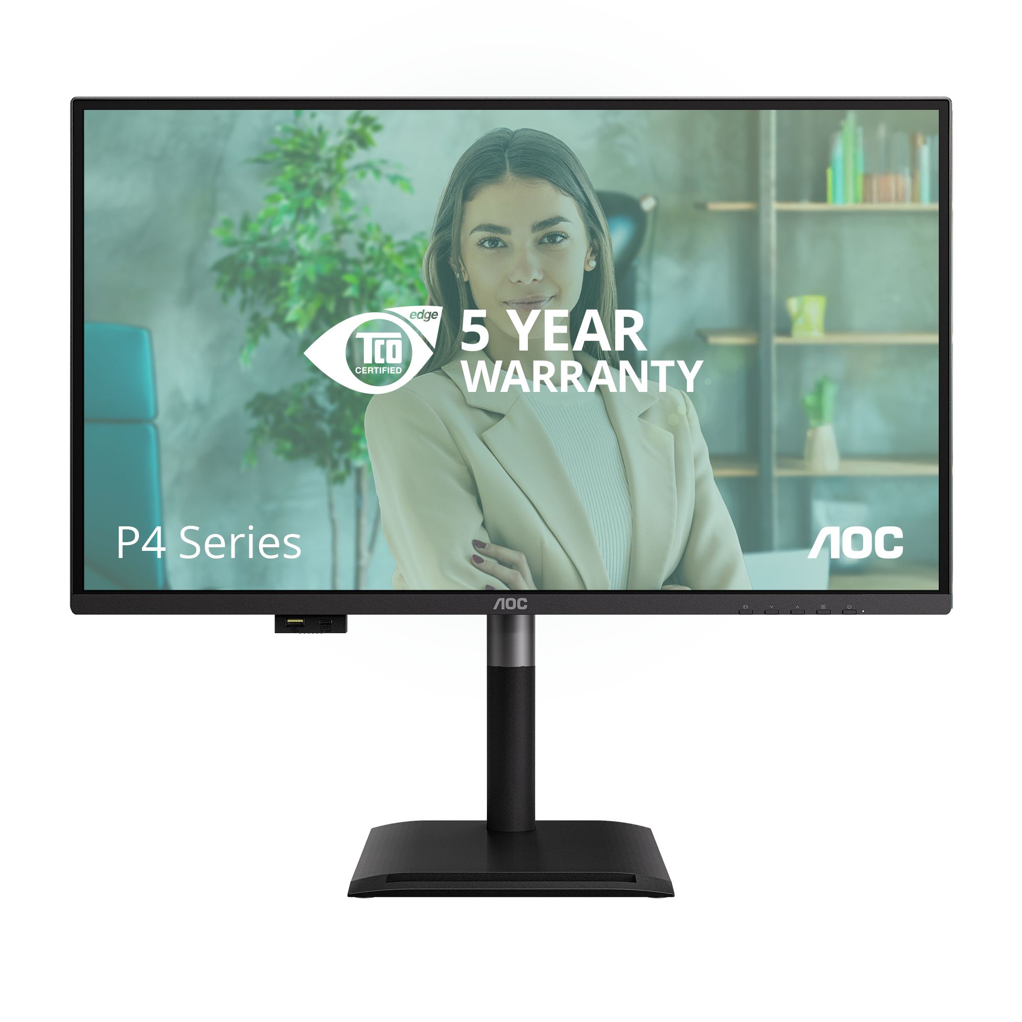 AOC Q27P4U computer monitor 68,6 cm (27") Wide Quad HD Zwart