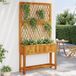 vidaXL Plantenbak met latwerk en schap 100x32x185 cm acaciahout