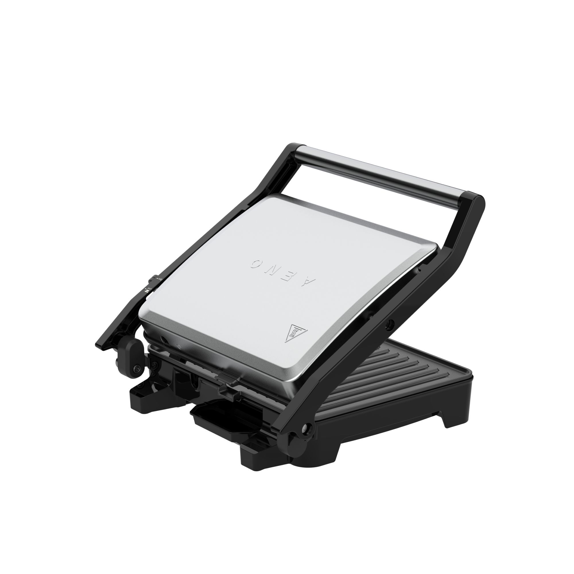 AENO EG2 Contactgrill - 2000W - Grillplaten & Tostiplaten - Zwart/RVS