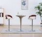 Maison Exclusive - 2 tabourets de bar. Couleur : crème. Matériau : cuir synthétique et bois de hêtre