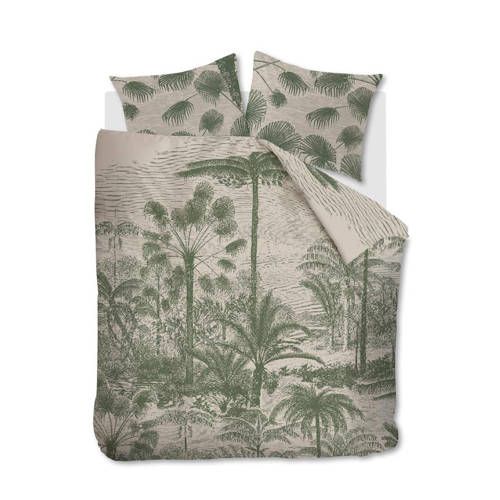 At Home AHWM Tour du Monde Sand - Dekbedovertrek - Katoen - Wit - 200x200/220