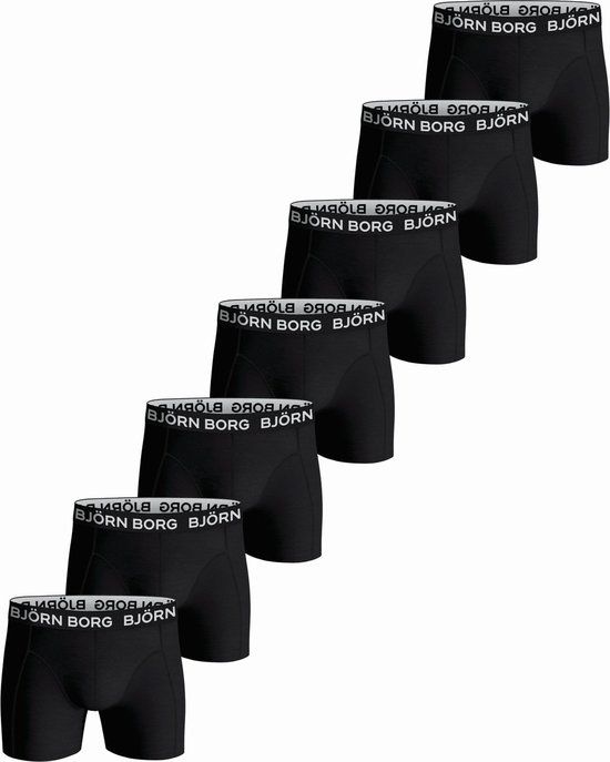 Björn Borg Essential Boxershorts - 7-Pack - Men - Black - Size L