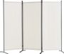 VEVOR Room Divider 3-Delig Opvouwbaar Privacy Scherm Scheidingsscherm Wit