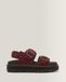 Dr. Martens Sandales Zebzag en Milled Nubuck en Rouge, Taille: 36