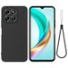 Honor Coque Honor X6c en silicone liquide avec dragonne - Noire