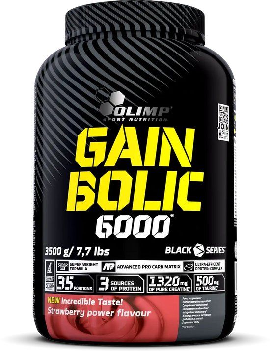 Olimp Gain Bolic 6000 - 3500 g - Aardbei