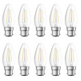 Osram 10 x LED Filament Bougie 2,5W = 25W B22d clair 250lm FS blanc chaud 2700K