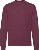 Fruit Of The Loom Heren Set-In Belcoro® garen Sweatshirt (Bordeaux)
