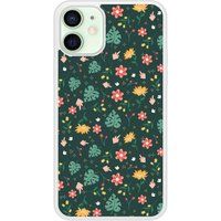 Liberty Siliconen hoesje compatibel met iPhone 12 Mini monstera