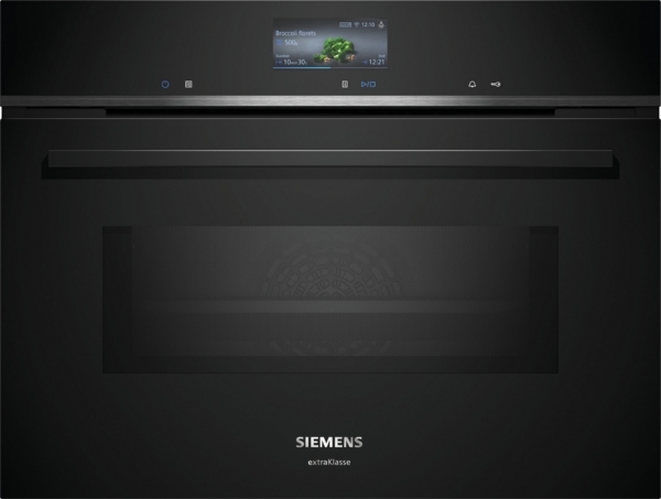 Siemens iQ700 CM776GMB1F - Compacte Oven met Magnetron - Zwart