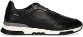 Van Lier - Zwarte leren sneakers - Maat 44