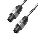 Adam Hall Cables 4 STAR S 415 SS 0500 - luidsprekerkabel, 4-polige luidsprekerconnector op 4-polige luidsprekerconnector, zwart, 5 m