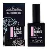 LaRosa 7-in-1 BUILDER GEL in een Fles – Versterkende Gel 15ml voor Nagelverlenging, Langdurige Base/Top Coat - PASTELROZE