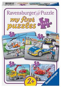 Ravensburger Verlag GmbH Ravensburger Kinderpuzzle - Meine Einsatzfahrzeuge - 2,4,6,8 Teile my first Puzzle für Kinder ab 2 Jahren
