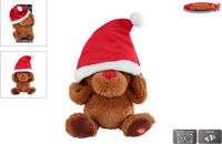 Take Me Home Dansend rendier pluche speelgoed met kerstmuts en muziek multi kleuren.
