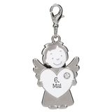 Depesche 14340.127 Pendentif ange gardien 365 jours au 6 mai, en métal, porte-bonheur avec ange, cœur et porte-clés, pour offrir à la famille et aux amis
