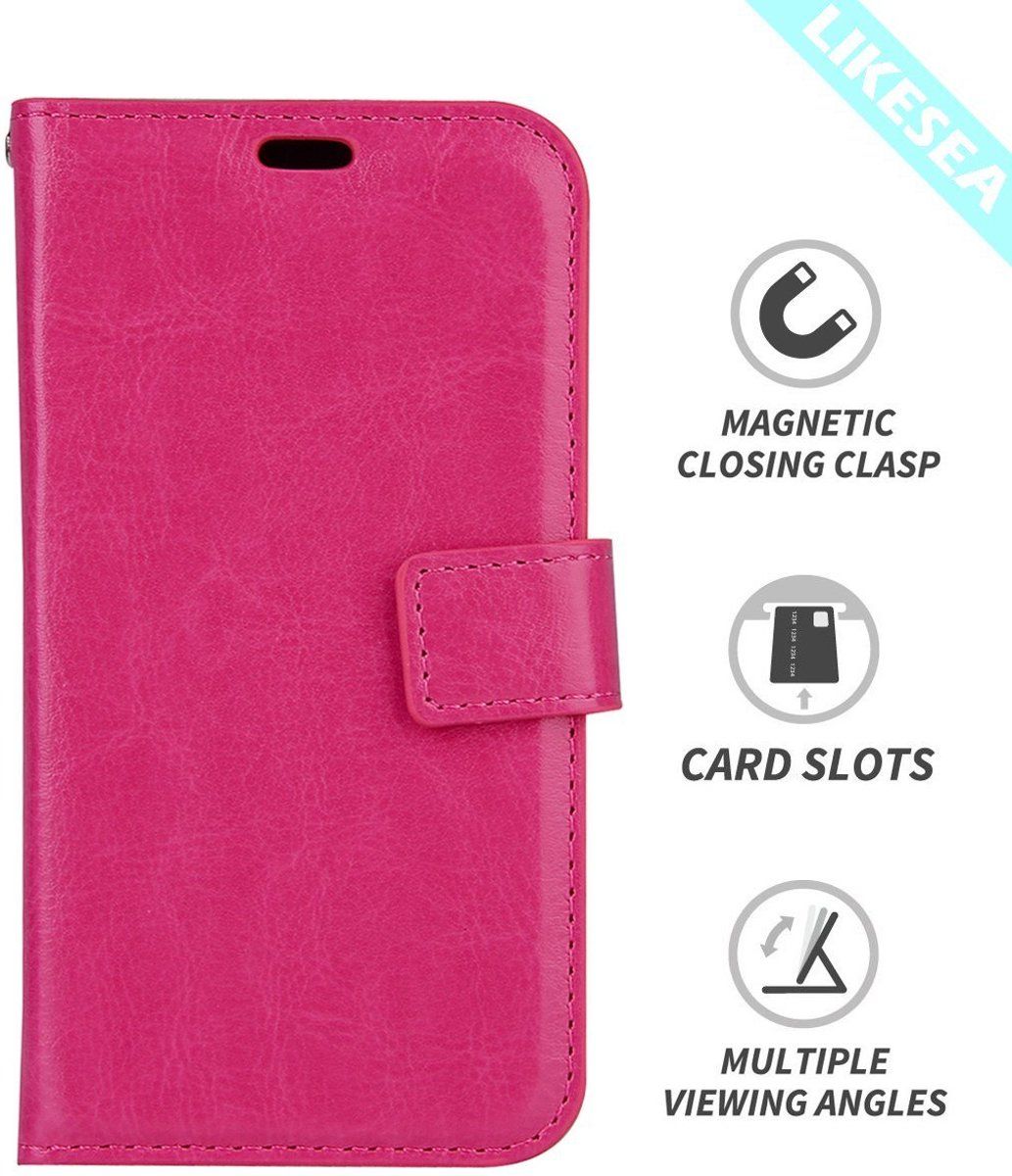 LIKESEA Huawei Y6 Pro 2017 portemonnee hoesje - Roze