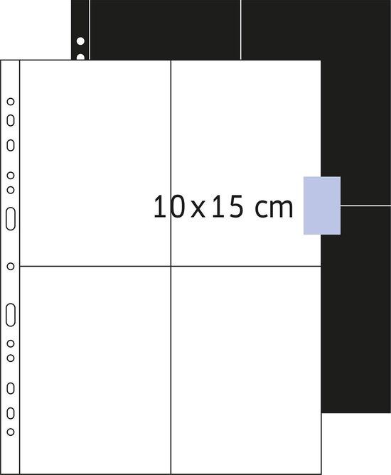 Herma insteekmappen Fotophan - 250 stuks - 10x15 cm - Wit