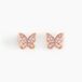 Anne-lise Boucles D'oreilles Puces Argent Rose Oxyde De Zirconium