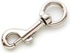 Best Divers Musketonhaak RVS 115mm lang 4 cm ring 2 STUKS ZILVER KLEUR