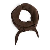 PIECES PCKOMMA triangle scarf donkerbruin
