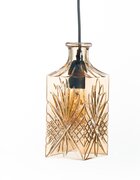 Getledlighting Whiskey Hanglamp - Hanglamp Glas - E27 fitting - Hangpendule - Gold- incl. lichtbron