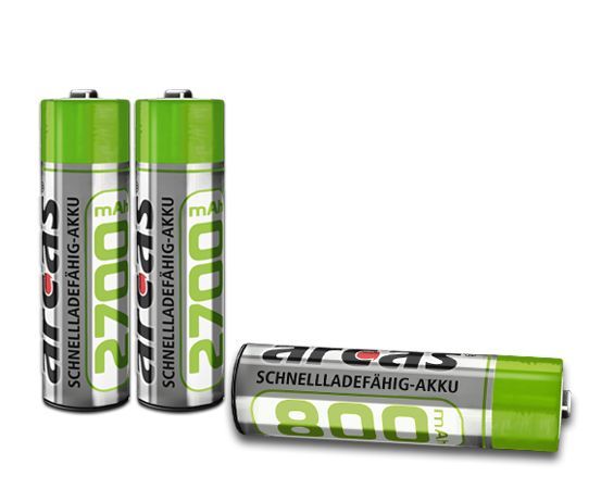 Arcas 177 08206 - Huishoudelijke batterijen - Groen, Zilver