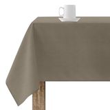Belum tafelkleed, harscoating, vuilafstotend, 91, effen, 155 x 155 cm, vlekafstotend, glad, bruin, 100% biologisch katoen
