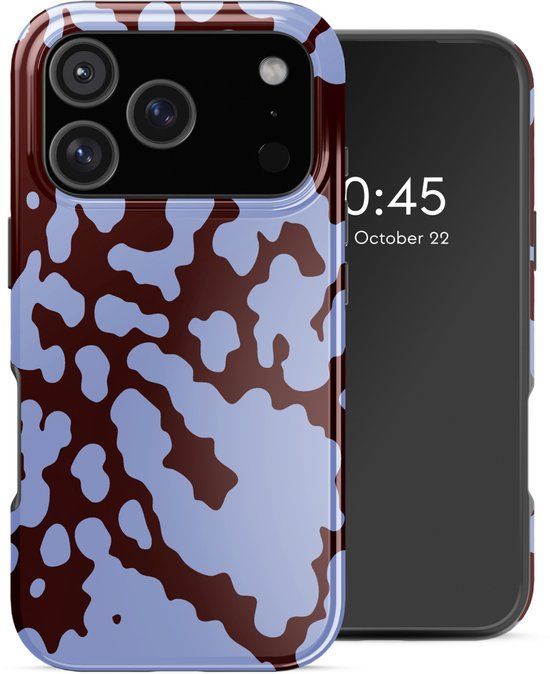 Selencia Hoesje - Geschikt voor Apple iPhone 17 Pro - Backcover geschikt voor MagSafe - Moo'd Lavender Glow
