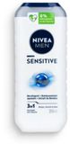 NIVEA Men Shampoo & Douchegel 3in1 Sensitive - 24 x 250 ml - Voordeelverpakking