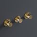 Hotbath Cobber Inbouw douche thermostaat - met 2 stopkranen horizontale plaatsing - geborsteld nikkel (RVS) HBCB7067 / CB7067EXTGN
