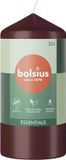 Bolsius 4 stuks Bolsius wijnrood stompkaars 120/58 (33 uur) velvet red