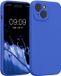 kwmobile telefoonhoesje geschikt voor Apple iPhone 15 - TPU backcover met siliconen coating - Smartphone case in Baltisch blauw
