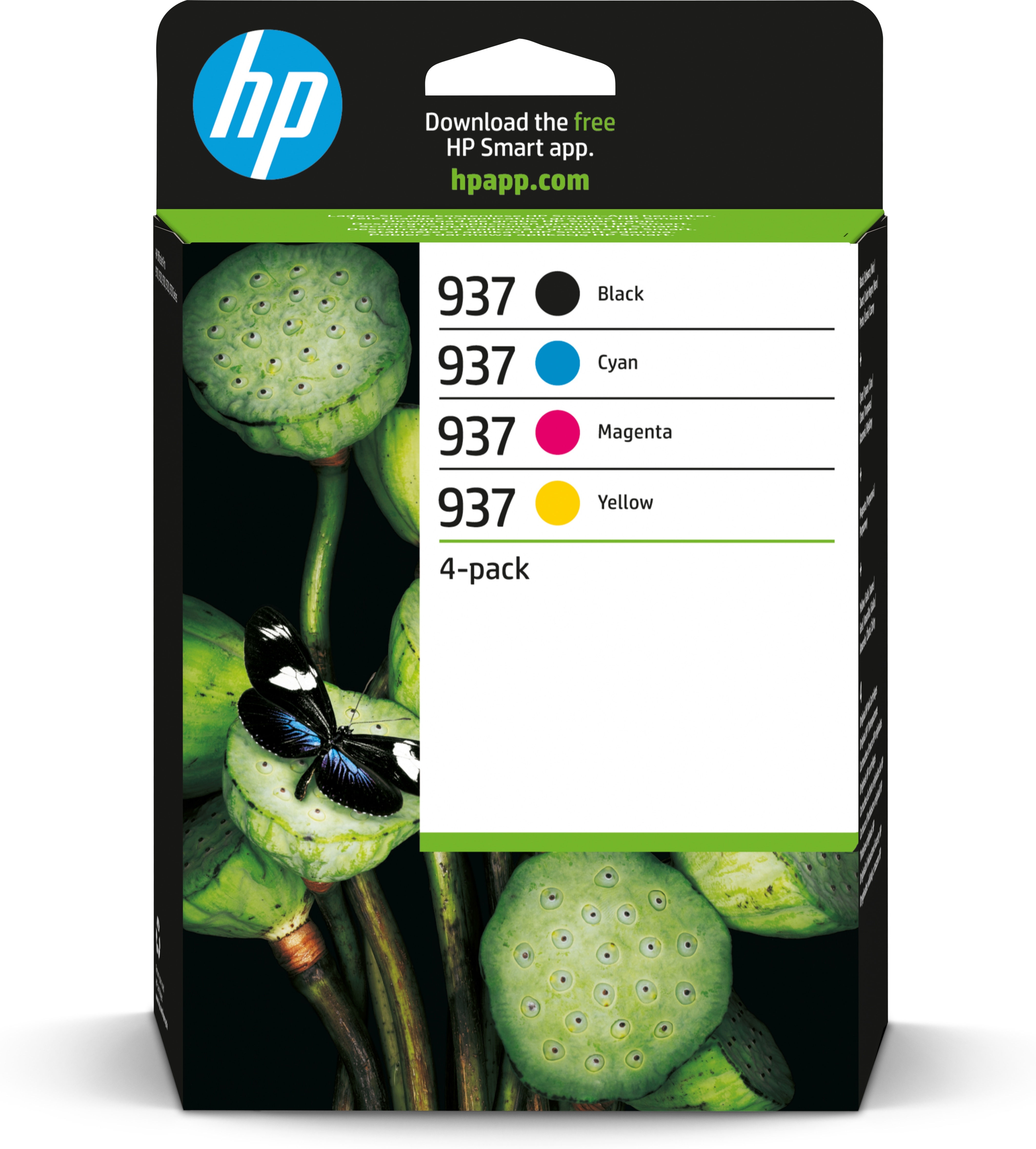 HP 937 originele CMYK-inktcartridge 4 stuks