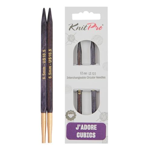 KnitPro J'Adore Cubics Breinaalden - Verwisselbare Rondbreinaalden - Voor 40 en 50 cm Kabel - 6,50 mm