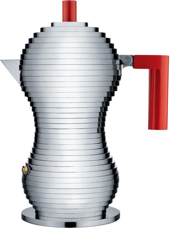 Alessi Pulcina Percolator - Rood - 3 kops