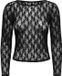 ONLY ONLNIKITA L/S BOATNECK LACE TOP BOX