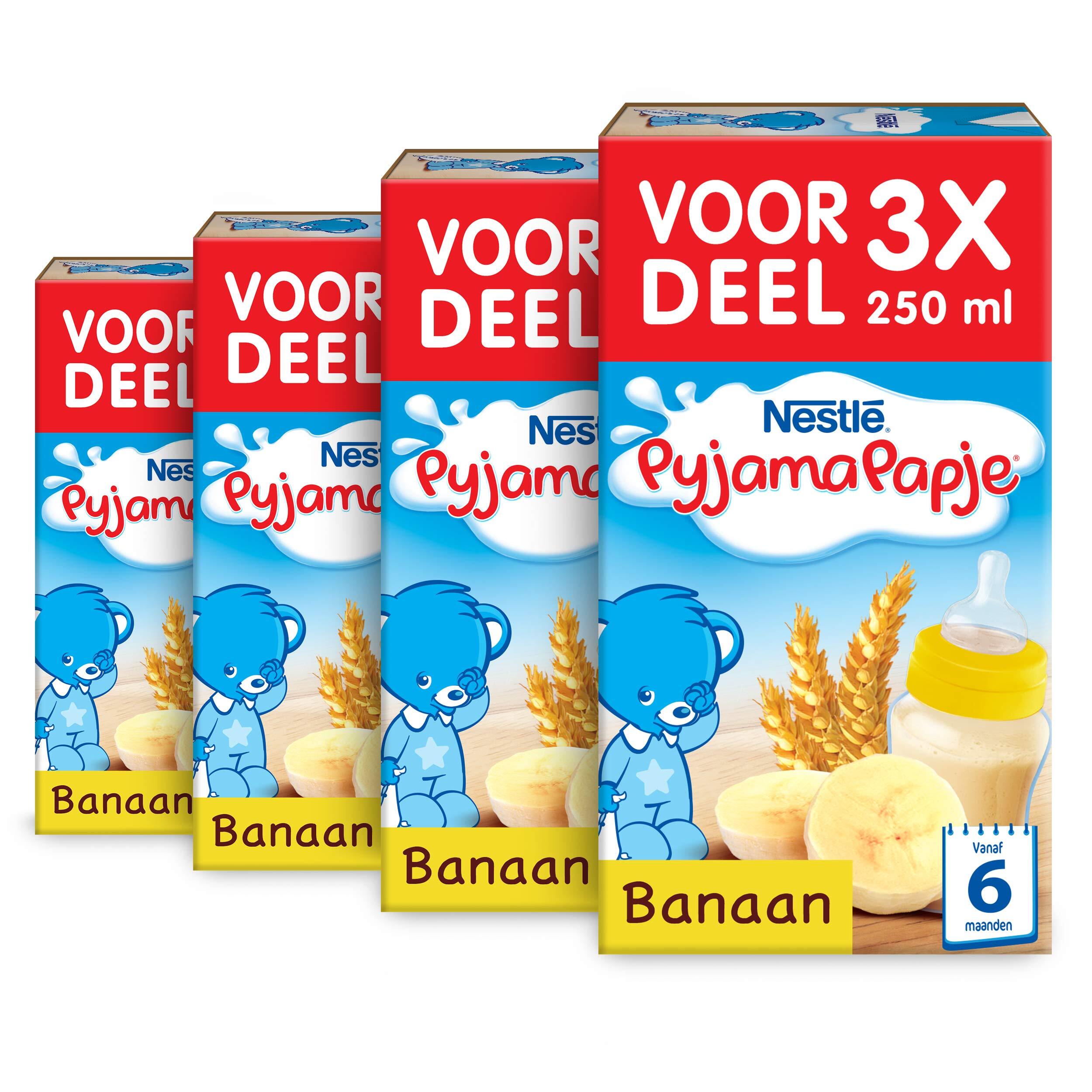 Nestle Banaan 6+ Maanden - 4 Doosjes Van 3 Pappen