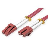 ROLINE Glasvezelkabel 50/125µm OM4, LC/LC, staal gepantserd, LSOH, violet, 15 m