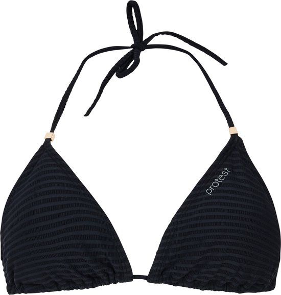 Protest MIXAleias Triangel bikini top Dames – Koordsluiting – Uitneembare vulling – Mix & Match – Zwart
