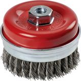 KWB AGGRESSO-FLEX ® komborstel voor haakse slijper - Ø 100 mm - Grof - Gevlochten HSS staaldraad - M14 - 719226