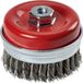 KWB AGGRESSO-FLEX ® komborstel voor haakse slijper - Ø 100 mm - Grof - Gevlochten HSS staaldraad - M14 - 719226