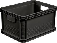 Ensemble de boîtes de transport, 8 x 20 l, polypropylène, empilable, gris graphite