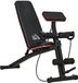HOMCOM banc d'haltères - Acier, ABS - 160x54x106cm - Noir, Rouge